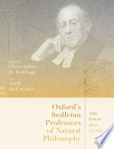  Oxford's Sedleian Professors of Natural Philosophy: The First 400 Years