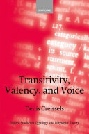  Transitivity, Valency, and Voice