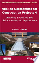 Applied Geotechnics for Construction Projects, Volume 1: Soil and Experimental Data