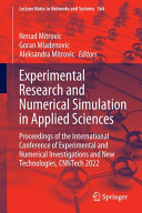 Experimental Research and Numerical Simulation in Applied Sciences