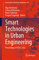 Smart Technologies in Urban Engineering