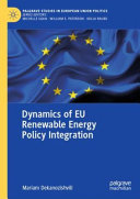  Dynamics of EU Renewable Energy Policy Integration