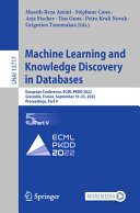  Machine Learning and Knowledge Discovery in Databases: European Conference, ECML PKDD 2022