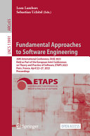  Fundamental Approaches to Software Engineering: 26th 