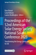  Proceedings of the 52nd American Solar Energy Society National Solar Conference 2023: Transforming the Energy Landscape for All (Springer Proceedings in Energy)