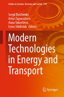  Modern Technologies in Energy and Transport (Studies in Systems, Decision and Control, 510)