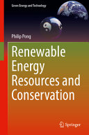  Renewable Energy Resources and Conservation