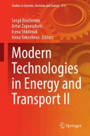  Modern Technologies in Energy and Transport II