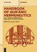  Qurʾānic Hermeneutics from the 13th to the 19th Century