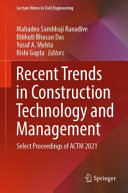 Recent Trends in Construction Technology and Management