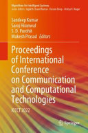 Proceedings of International Conference on Communication and Computational Technologies 