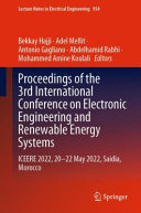  Proceedings of the 3rd International Conference on Electronic Engineering and Renewable Energy Systems: ICEERE 2022, 20 -22 May 2022, Saidia, Morocco