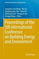  Proceedings of the 5th International Conference on Building Energy and Environment