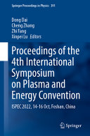  Proceedings of the 4th International Symposium on Plasma and Energy Conversion: ISPEC 2022, 14-16 Oct, Foshan, China