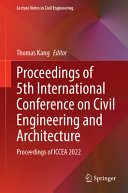  Proceedings of 5th International Conference on Civil Engineering and Architecture