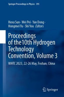  Proceedings of the 10th Hydrogen Technology Convention, Volume 3